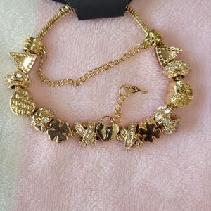 Elegant Gold Charm Bracelet